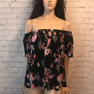 floral off shoulder top